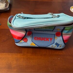 Chucky x glamlite cosmetic bag